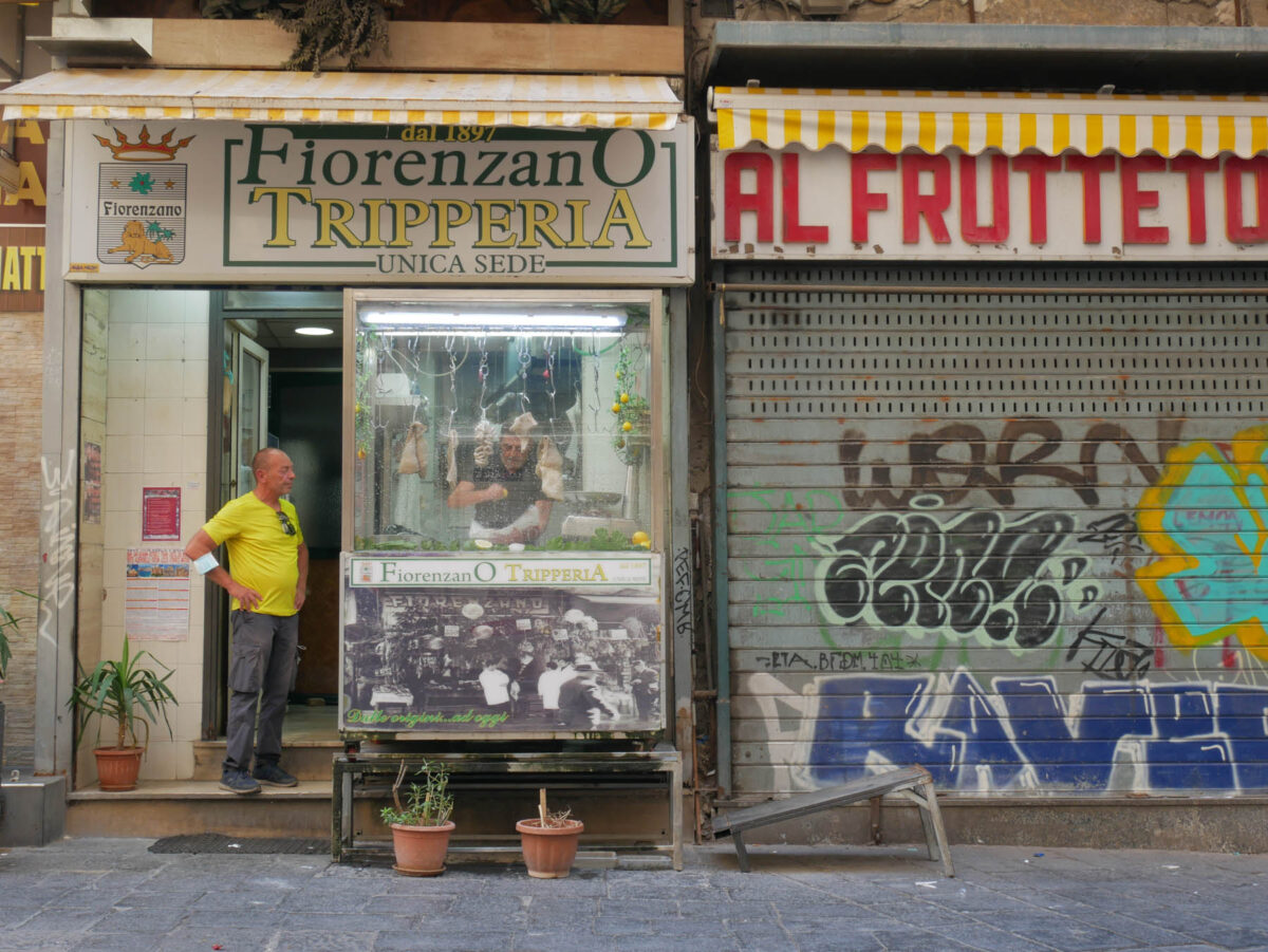 A tripe shop in Naples
