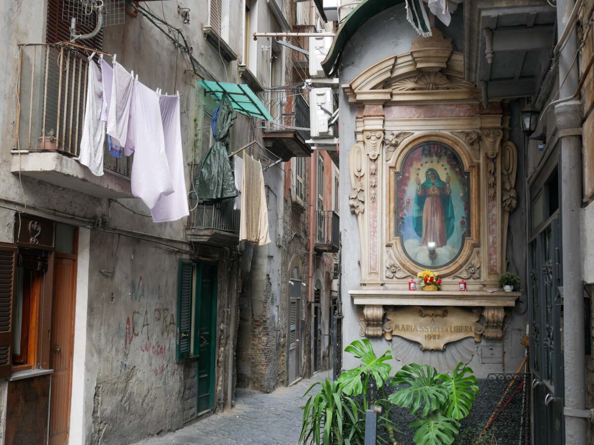 Street shrine dedicated to the Madonna